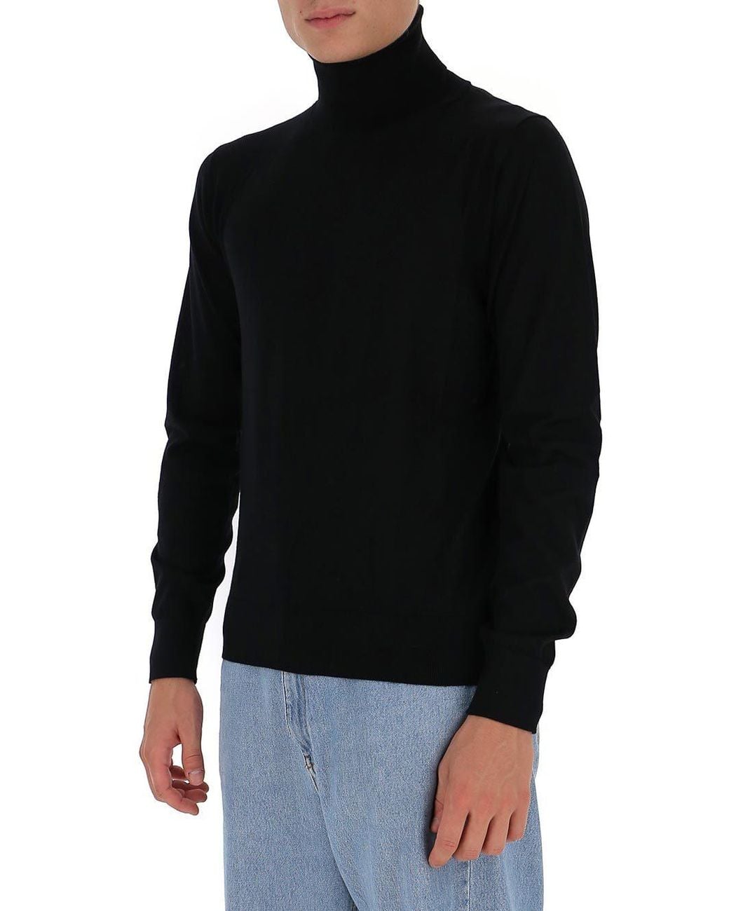 Dolce & Gabbana Black Roll-Neck Jumper for men