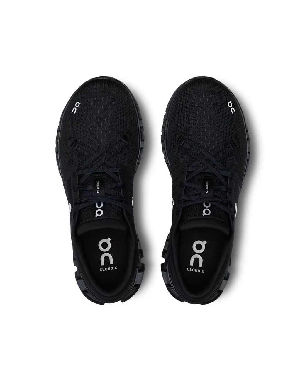 On Shoes Black Cloud X4 Lace-Up Sneakers