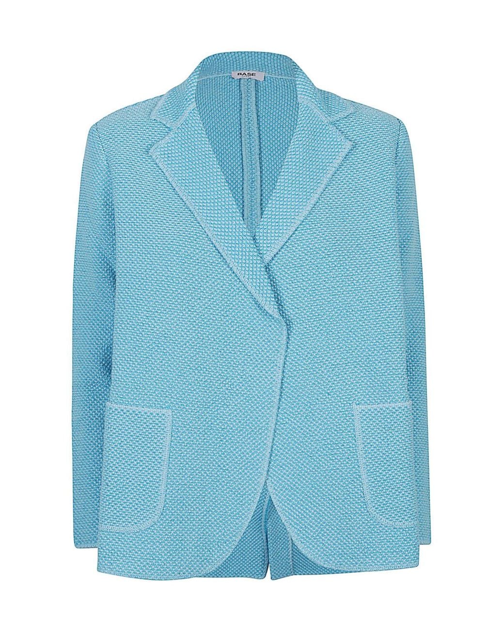 Baserange Blue Long-Sleeved Suit Jacket