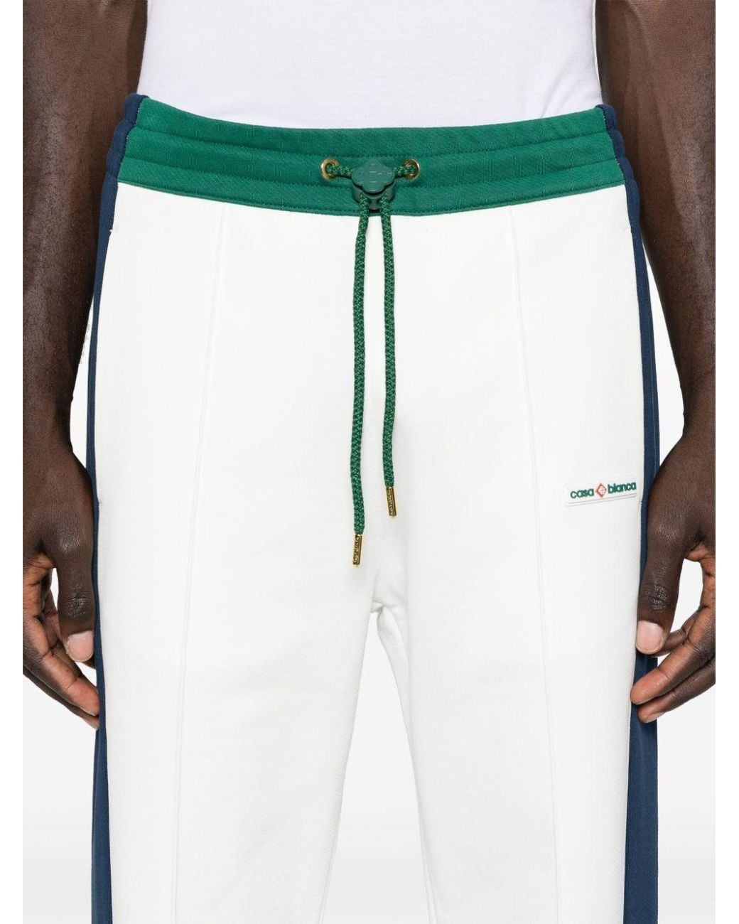 Casablanca Blue Elastic Waist Casual Pants for men