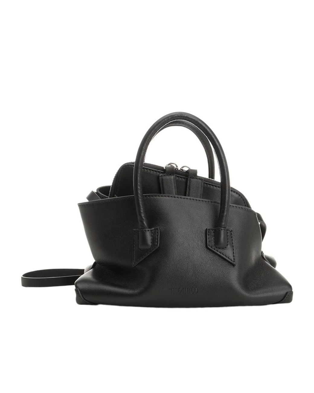 The Attico Black The La Passeggiata Mini Top Handle Bag