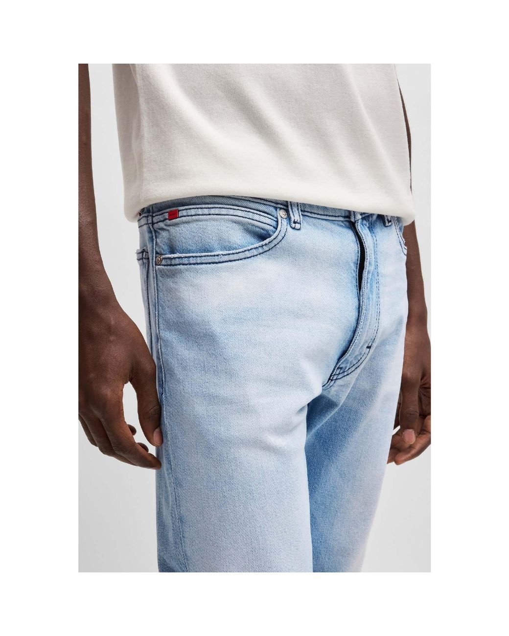 Boss Blue Solidcolor Jeans for men