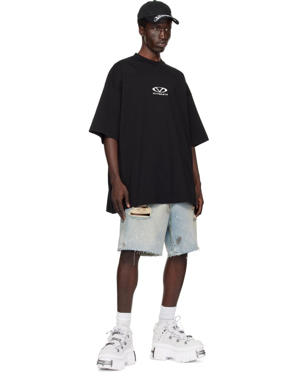 Vetements White X New Rock Platform Sneakers for men
