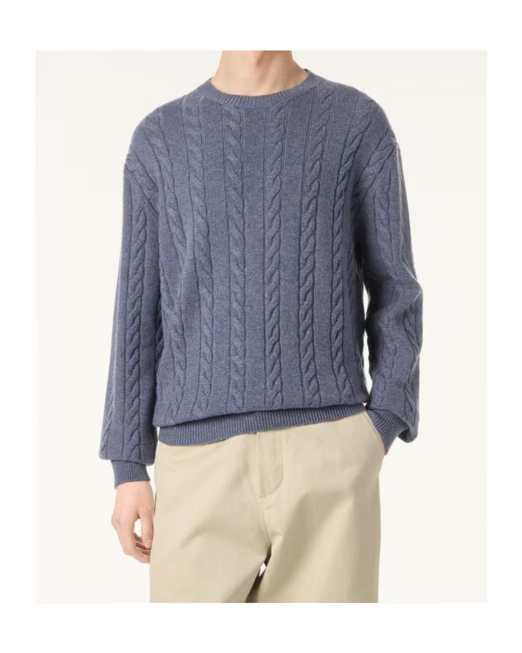 Loro Piana Blue Cedar Crewneck for men