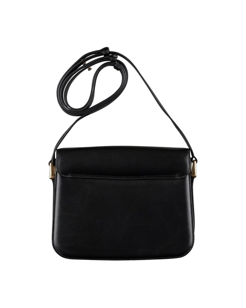 A.P.C. Black Grace Logo Printed Small Shoulder Bag