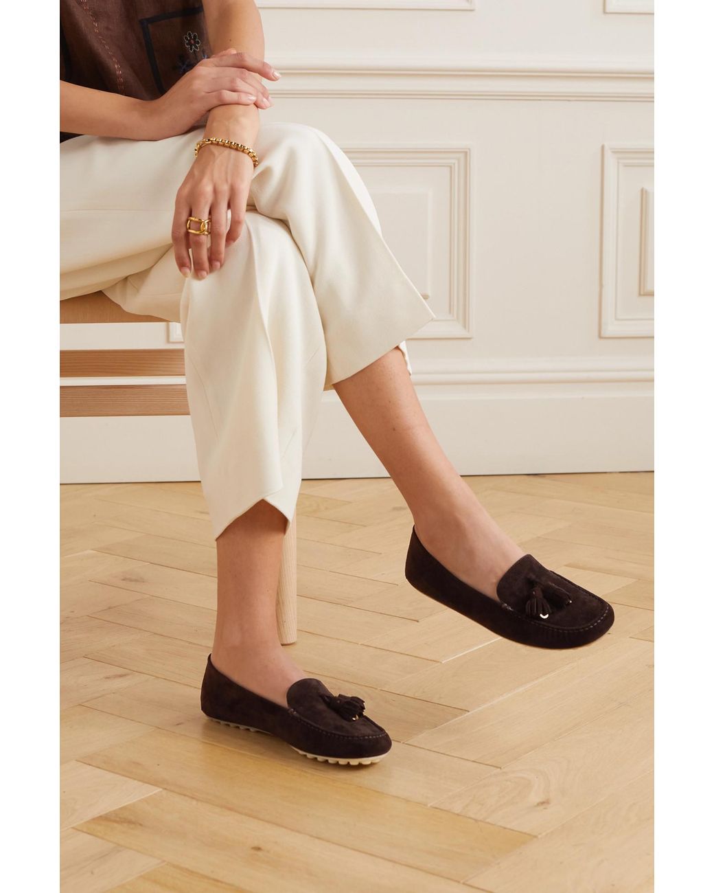 Loro Piana Brown Dotted Soles Love Shoes