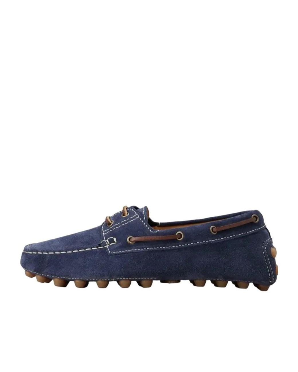 Tod's Blue Boat Gommino Bubble Loafers for men