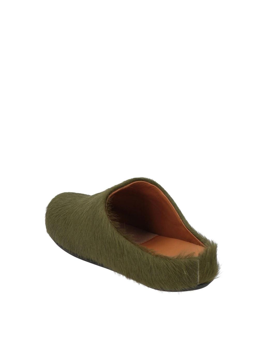 Marni Green Leather Mules