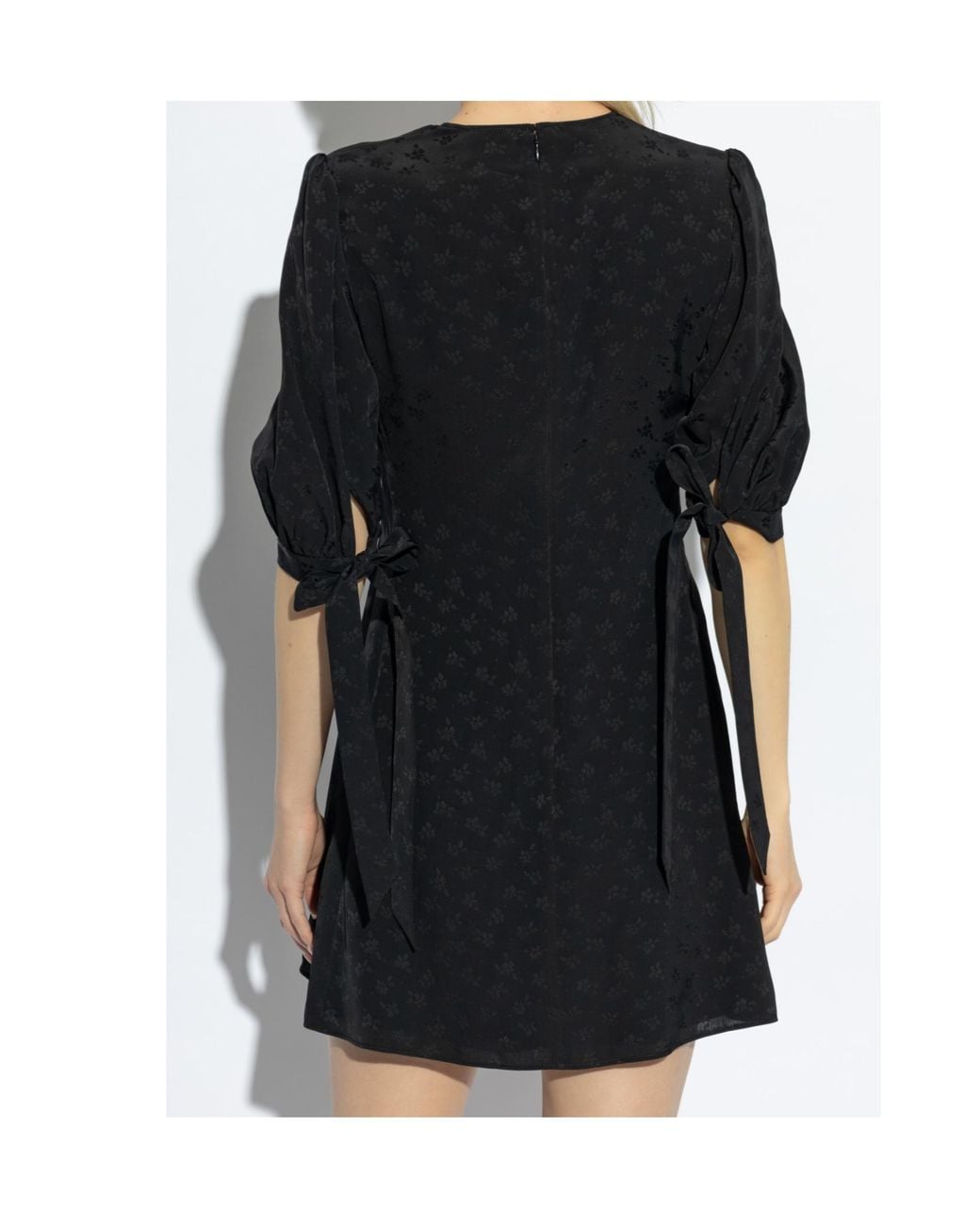 Chloé Black Chloé Floral Pattern Mini Dress