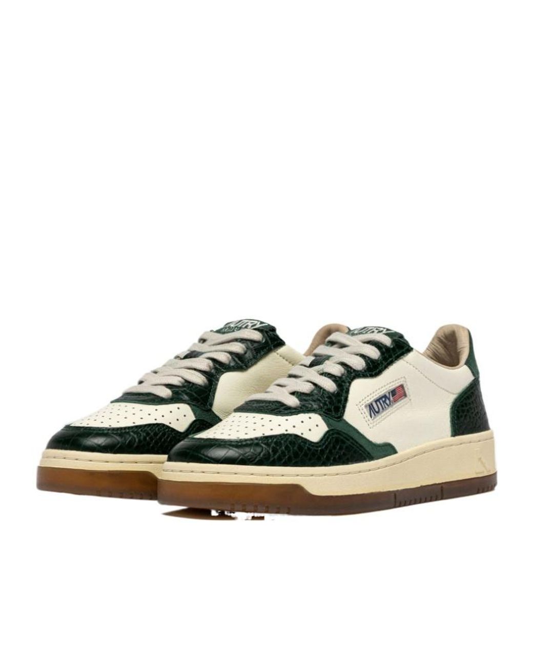 Autry Black Medalist Lace-Up Sneakers for men
