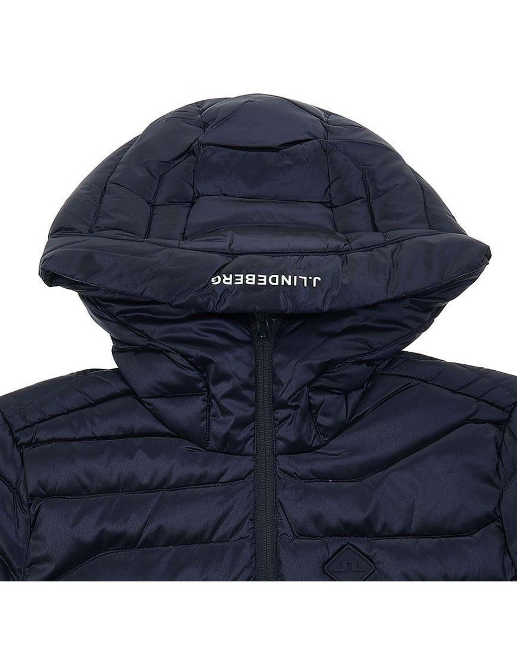 J.Lindeberg Blue Quilted Zippered Cotton Jacket