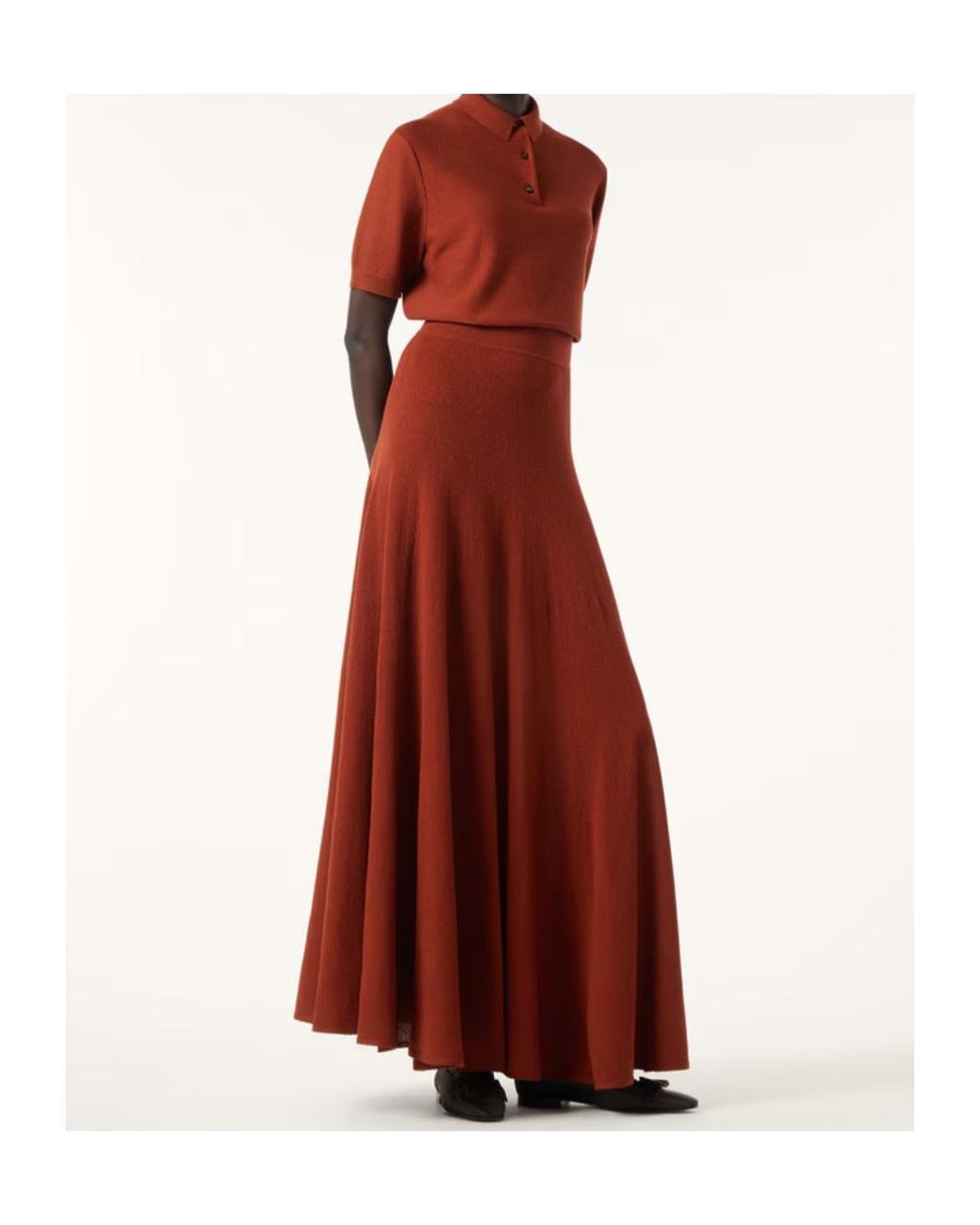 Loro Piana Red Hibiscus Skirt