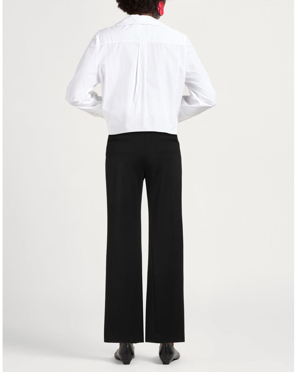 Rag & Bone Black Straight-Leg Trousers