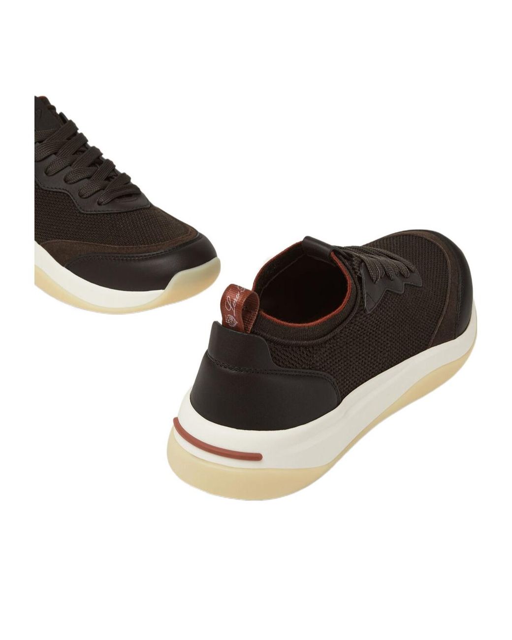 Loro Piana Black Lp Walk Wool Sneakers for men