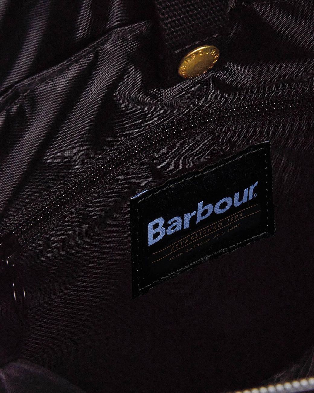 Barbour Black Field Backpack for men