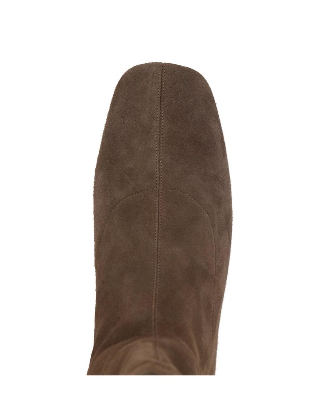The Row Brown Cindy Stretch Suede Ankle Boots
