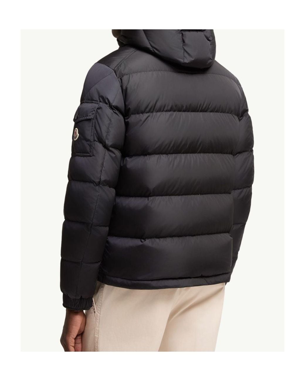 Moncler Black Maya Matte Short Down Jacket for men