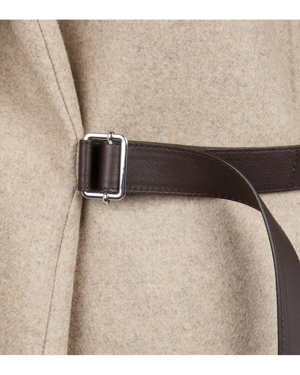 Tod's Natural Belted Hooded Jacket