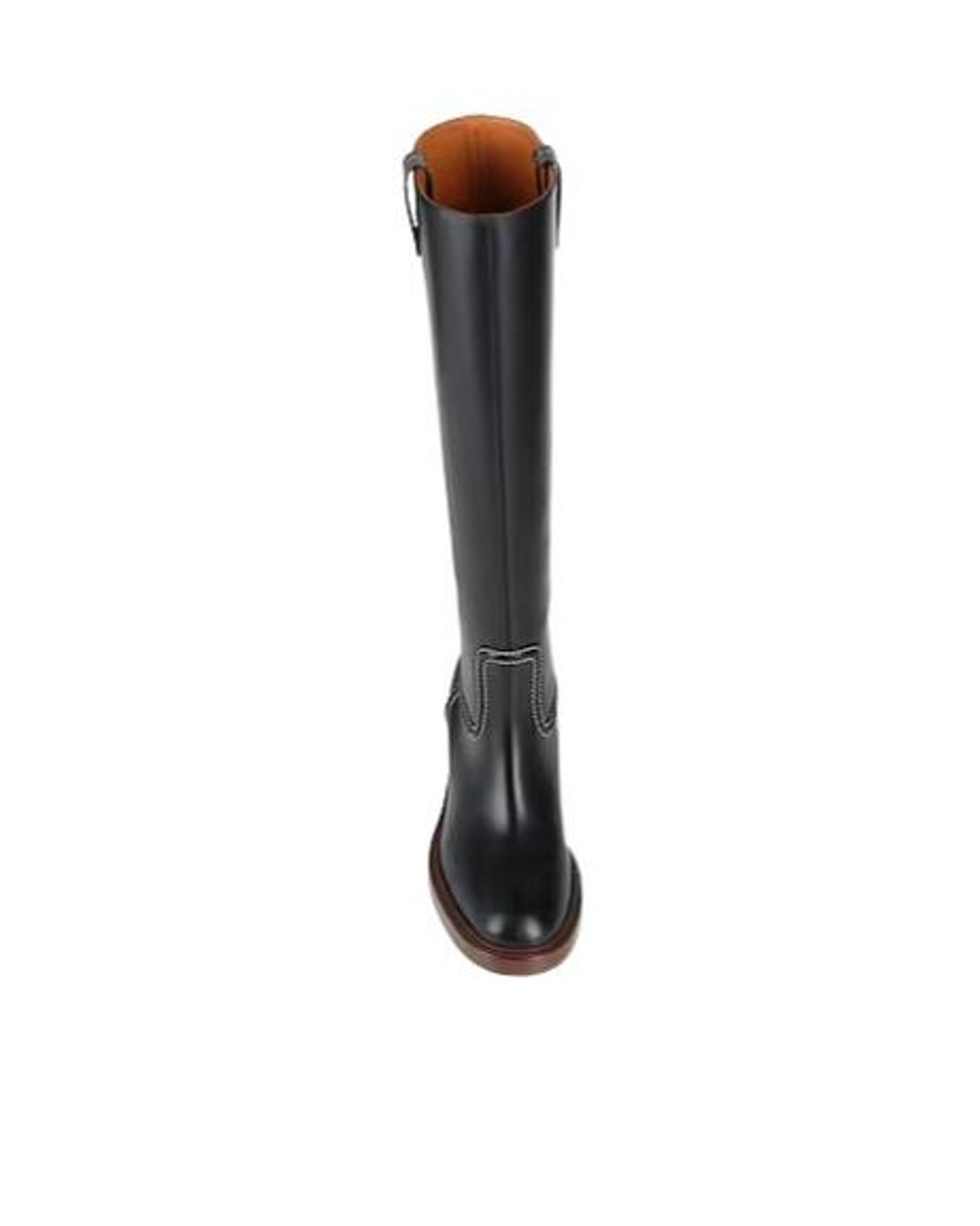 Chloé Black Solid Color Comfortable Leather Boots