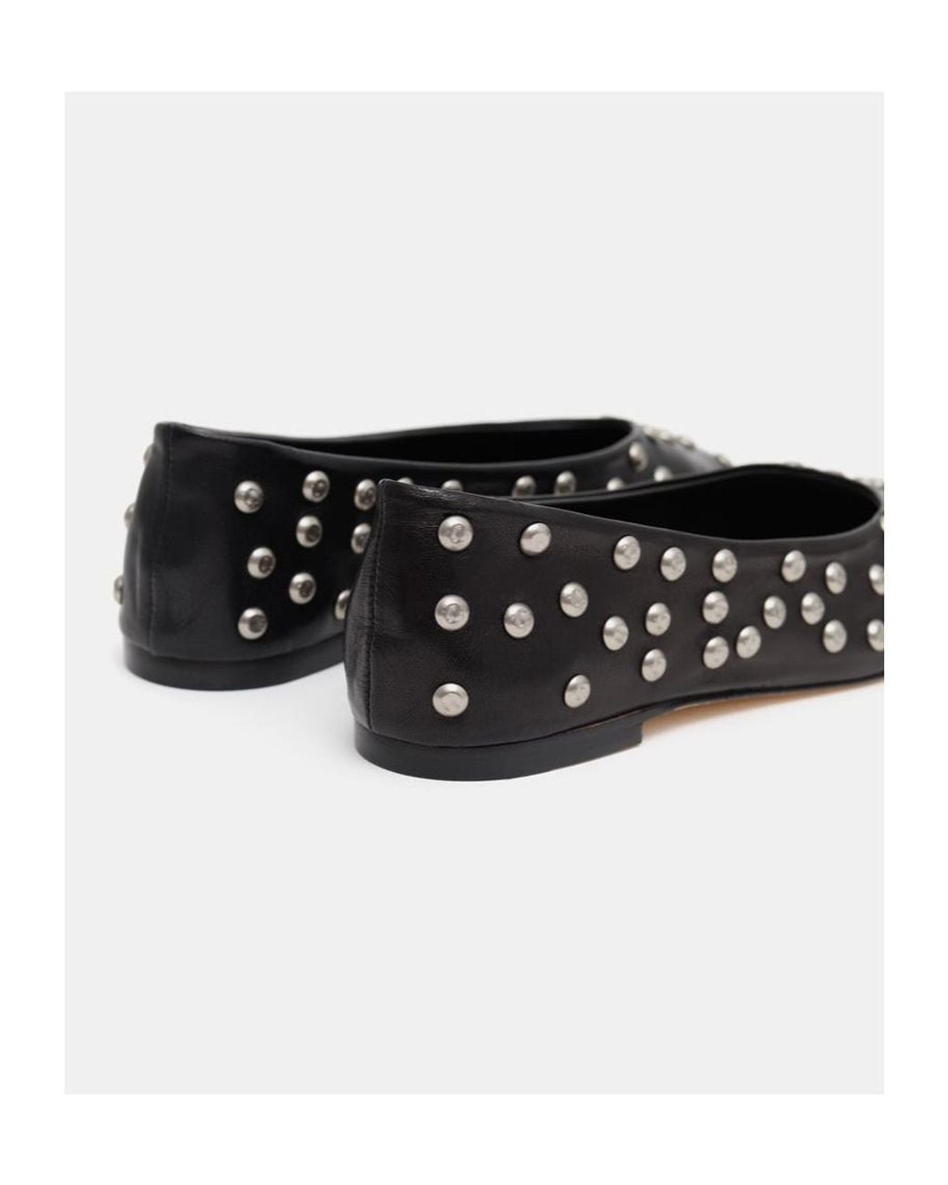 GIMAGUAS Black Bailarinastuds Studded Flats