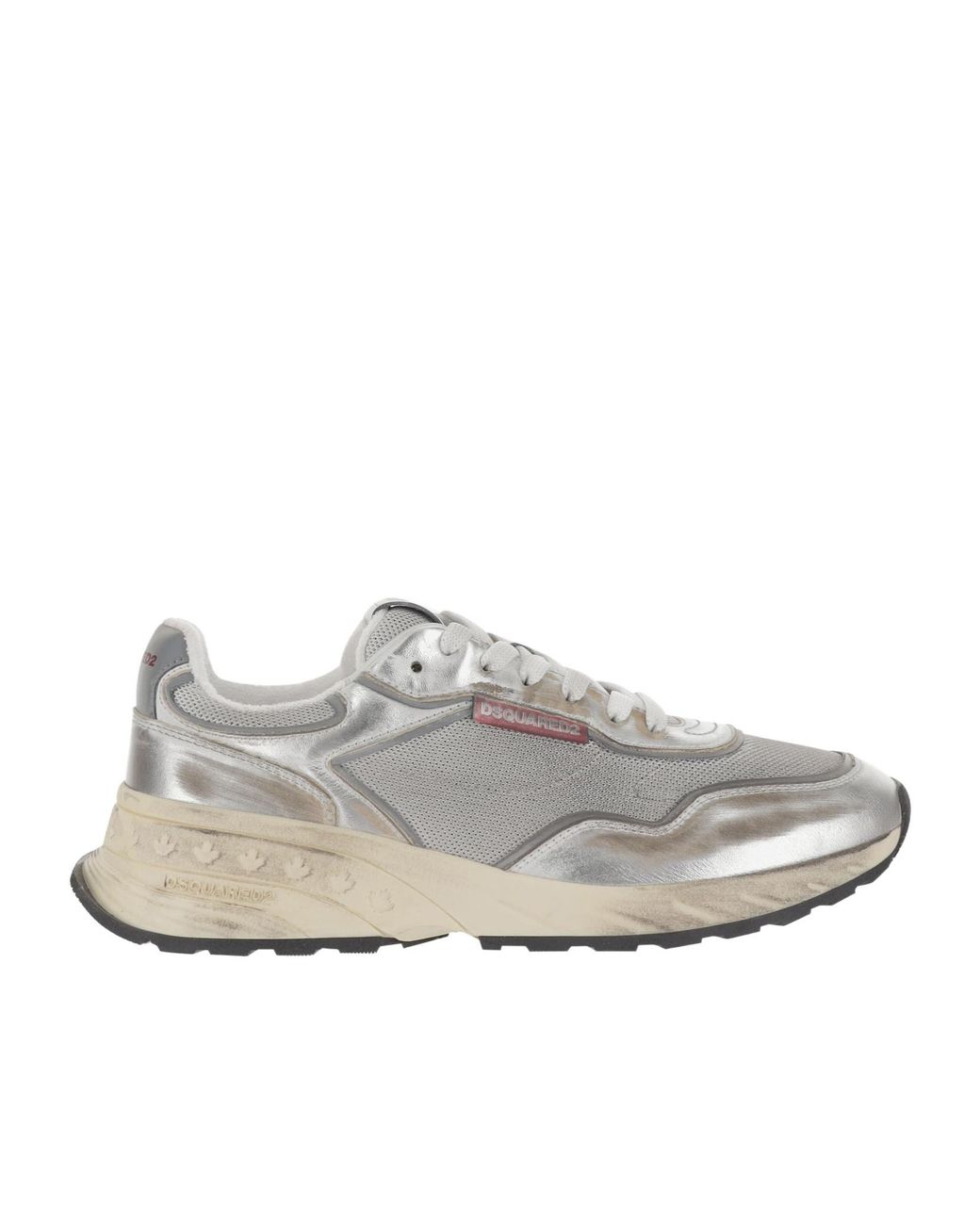 DSquared² Gray Sprinter Lace-Up Sneakers for men
