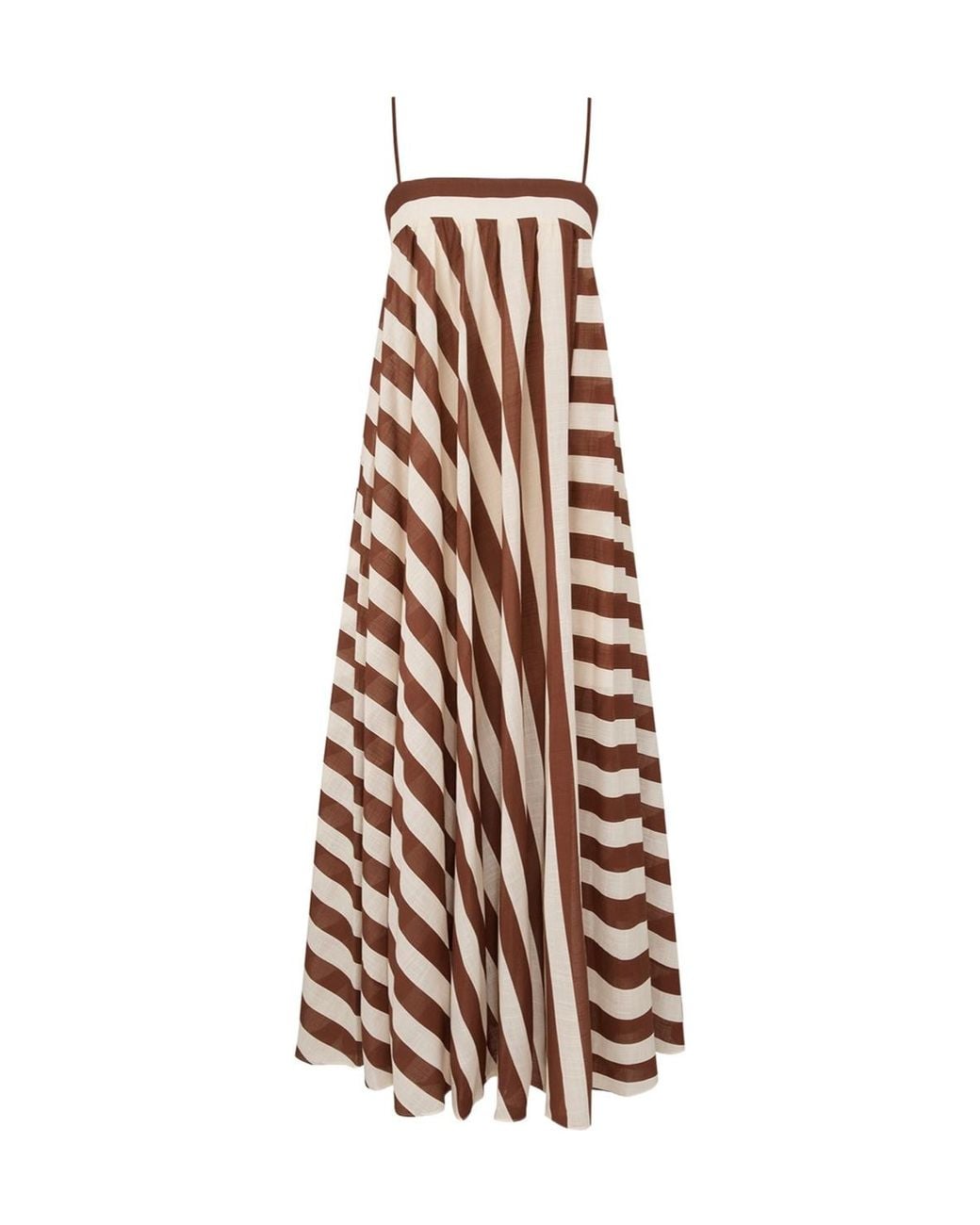 Zimmermann White Daylight Stripe Maxi Dress