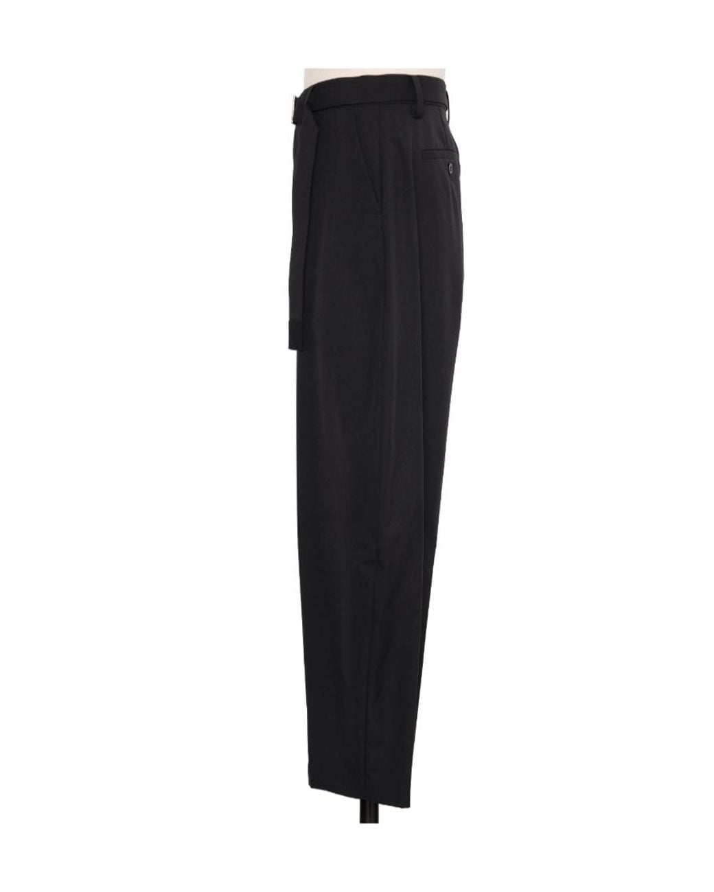 Sacai Blue Belted Wide-Leg Pants for men