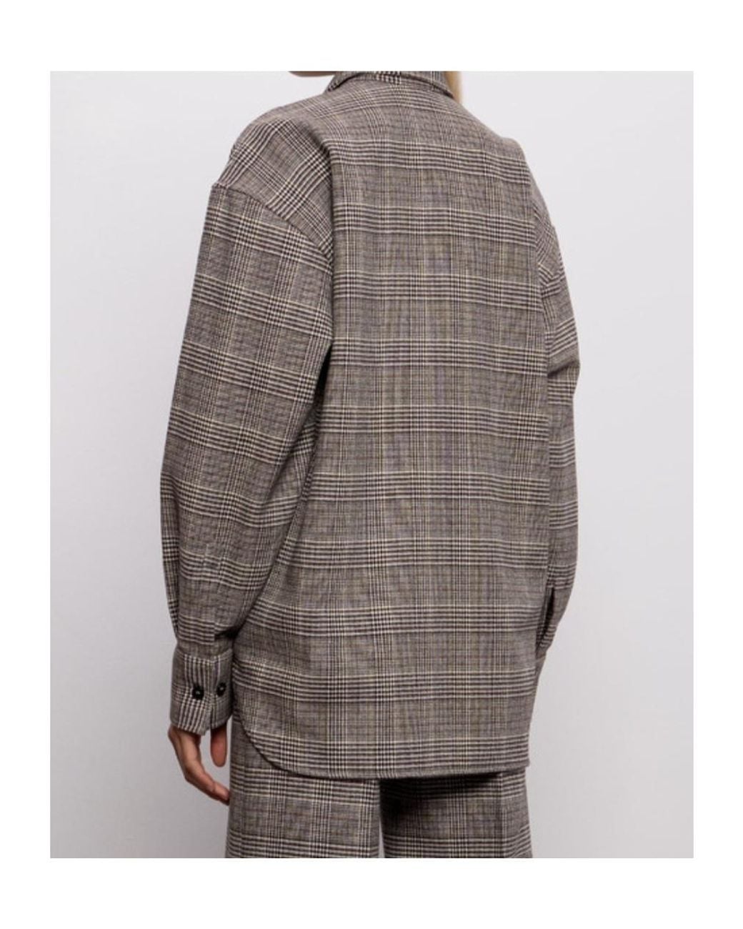 Ermanno Scervino Brown Checked Button-Up Shirt