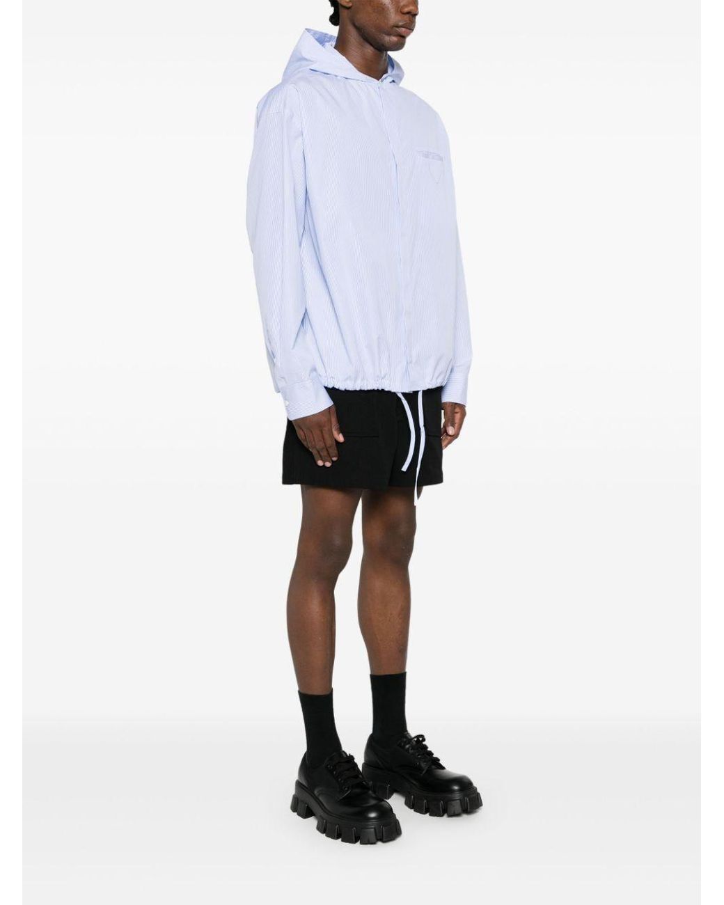 シャツ PRADA SC794_15PE HOODED COTTON SHIRT Prada hooded cotton shirt | farfetch | REVERSIBLE
