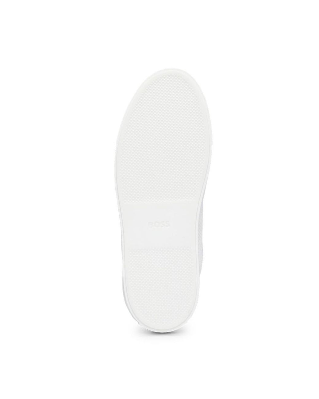 Boss White Mesh Lowtop Sneaker