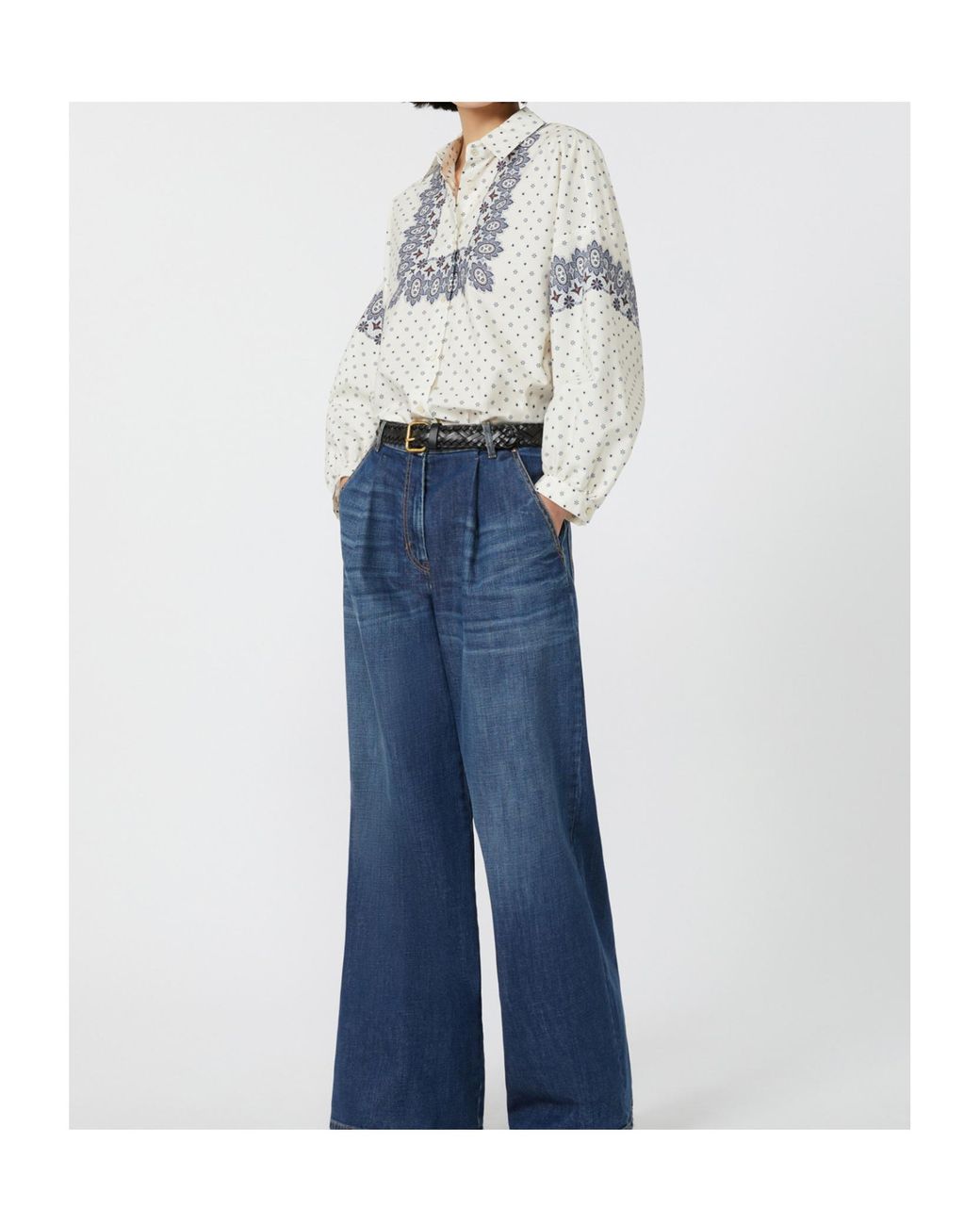 Weekend by Maxmara White Adda Button-Up Poplin Shirt