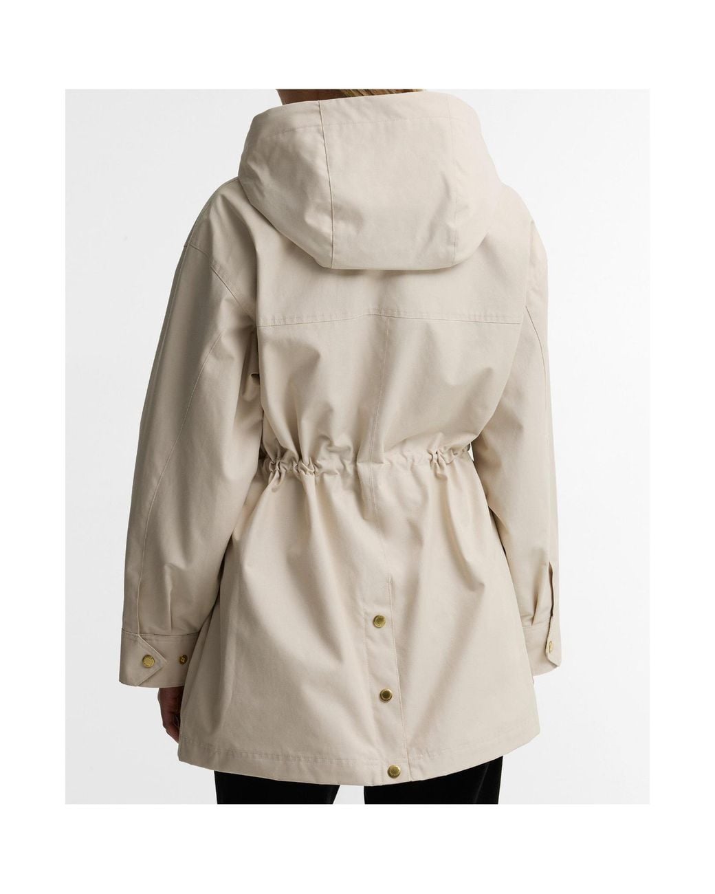 Barbour Natural Hooded Parka Coat