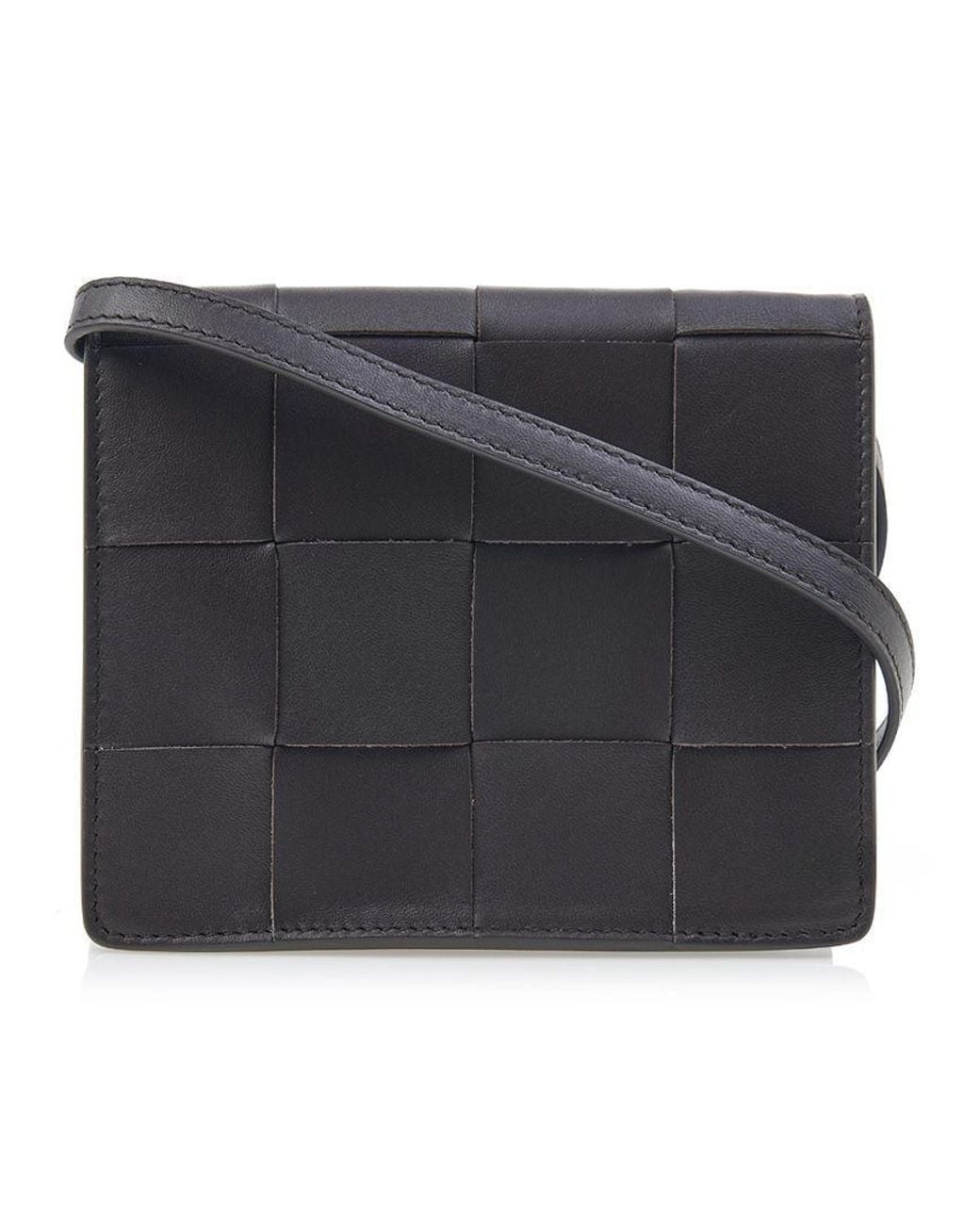 Bottega Veneta Black Cassette Mini Crossbody Bag