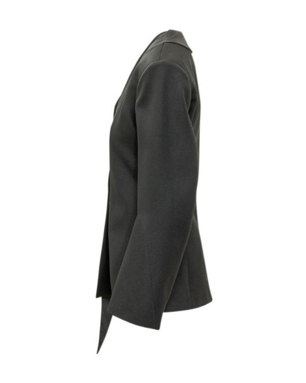 The Attico Black The Tailored Tie-Detail Blazer