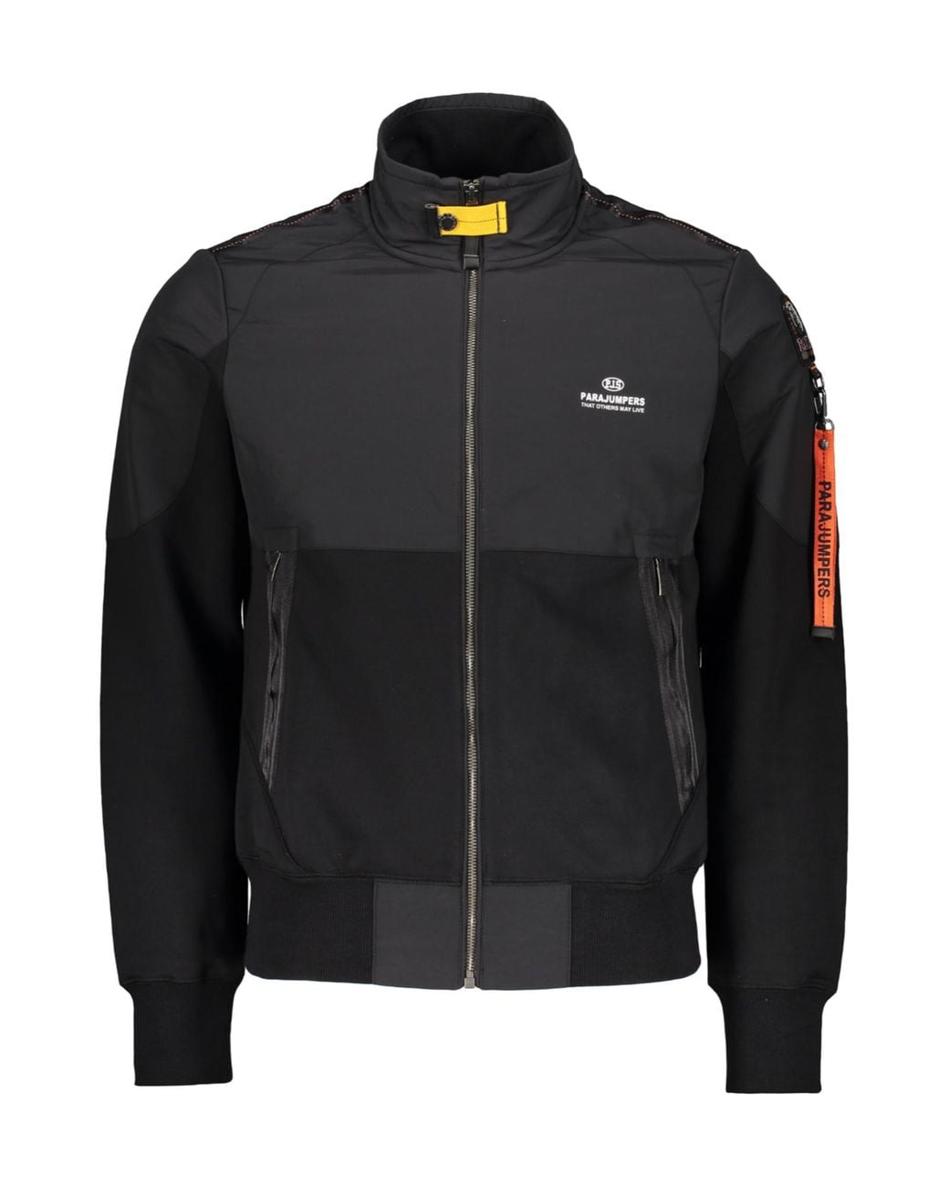 Parajumpers Black Rescue Fleece Zip-Up Sweatshirt for men