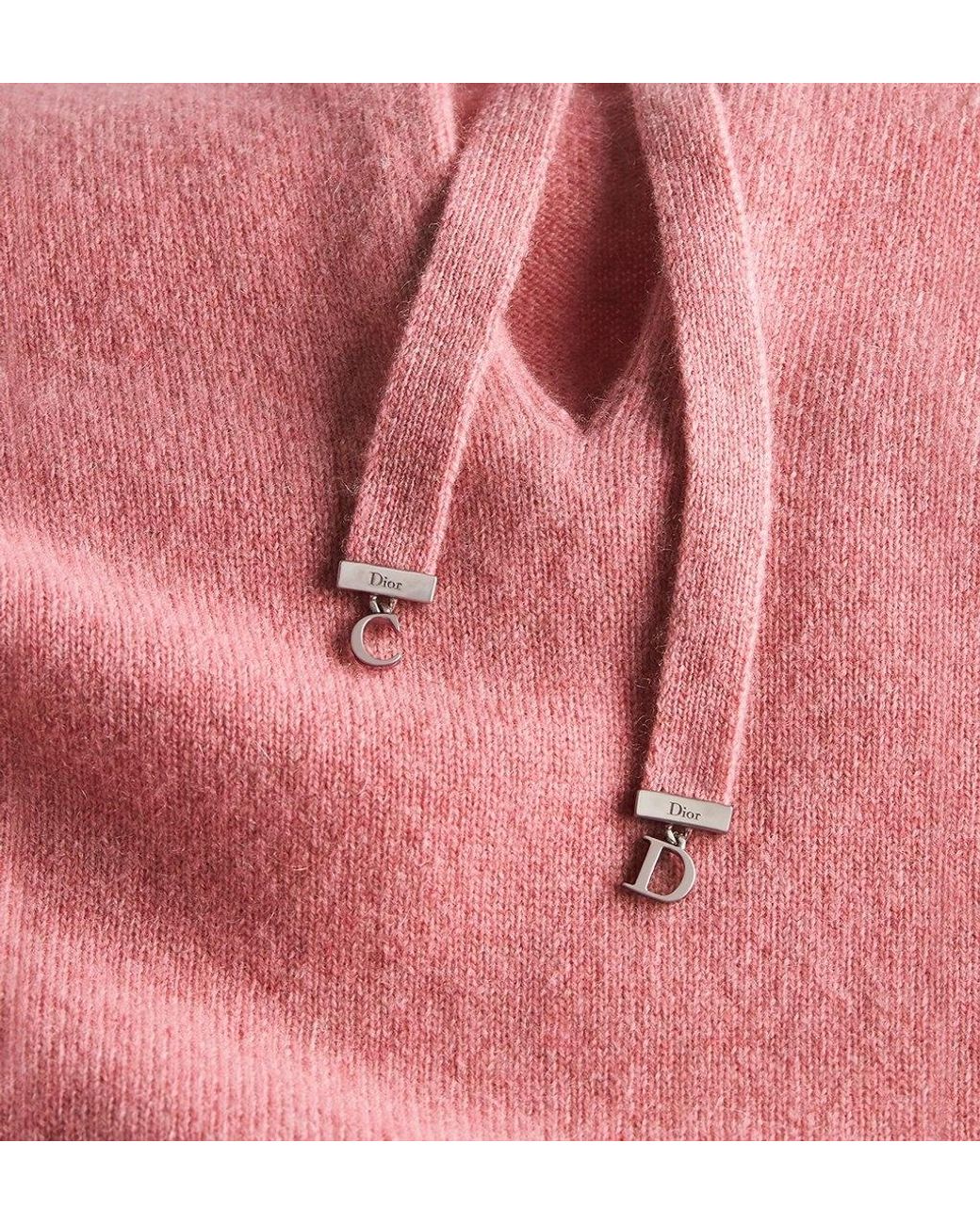 Dior Pink Sweater With Bow Neckline