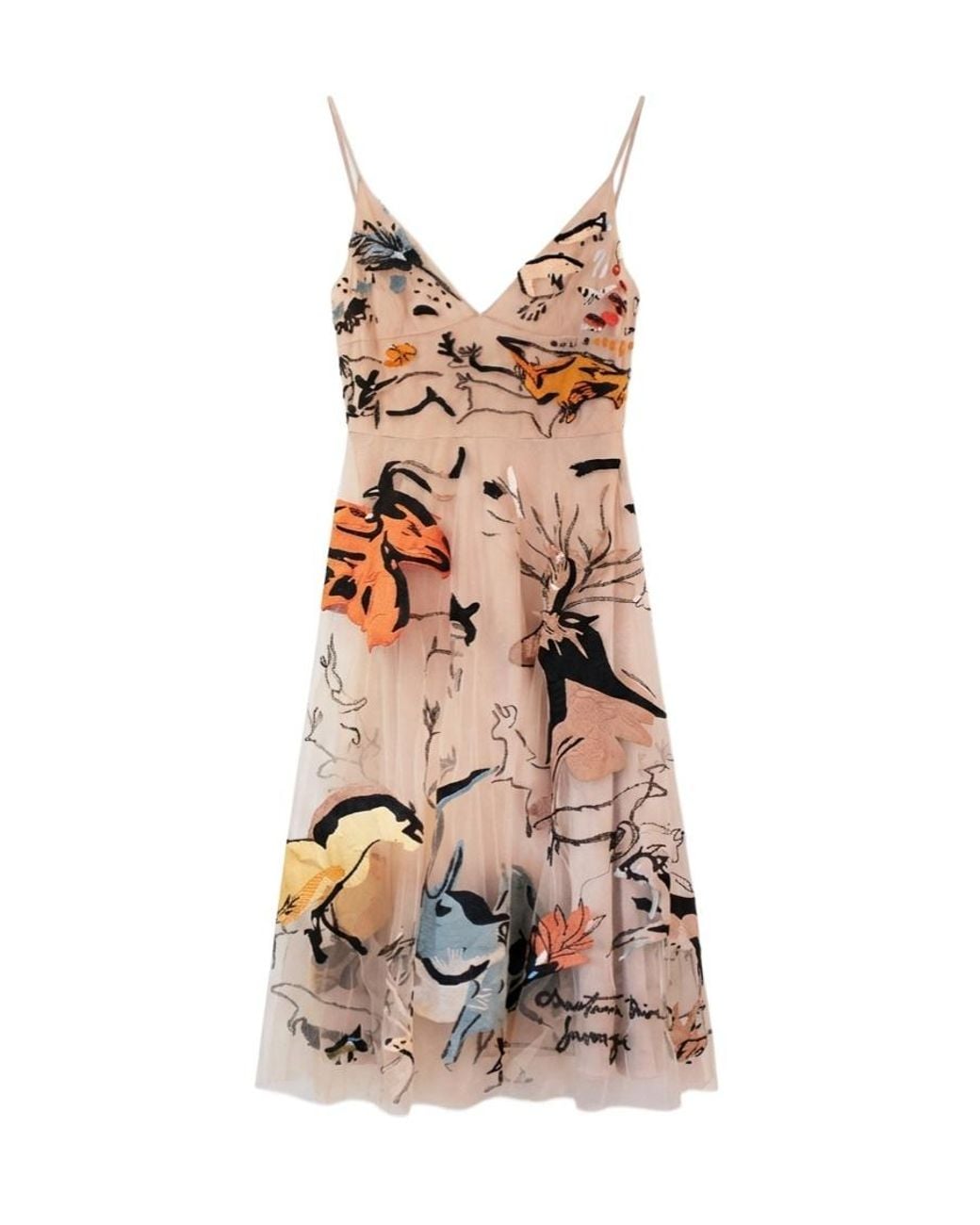 Dior Multicolor Suspender Dress