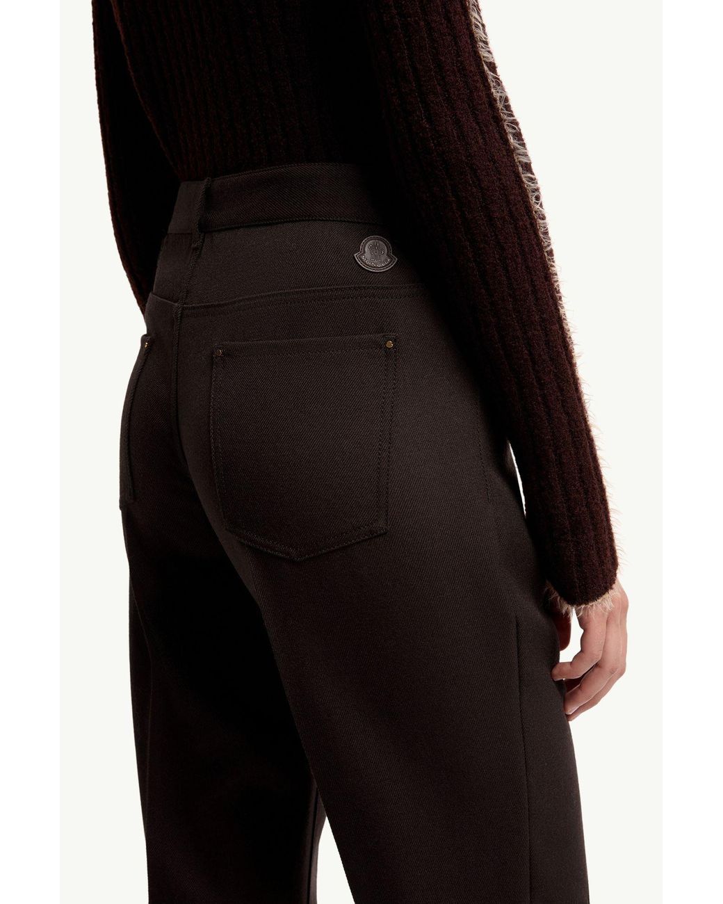 Moncler Brown Straight-Leg Pleated Trousers