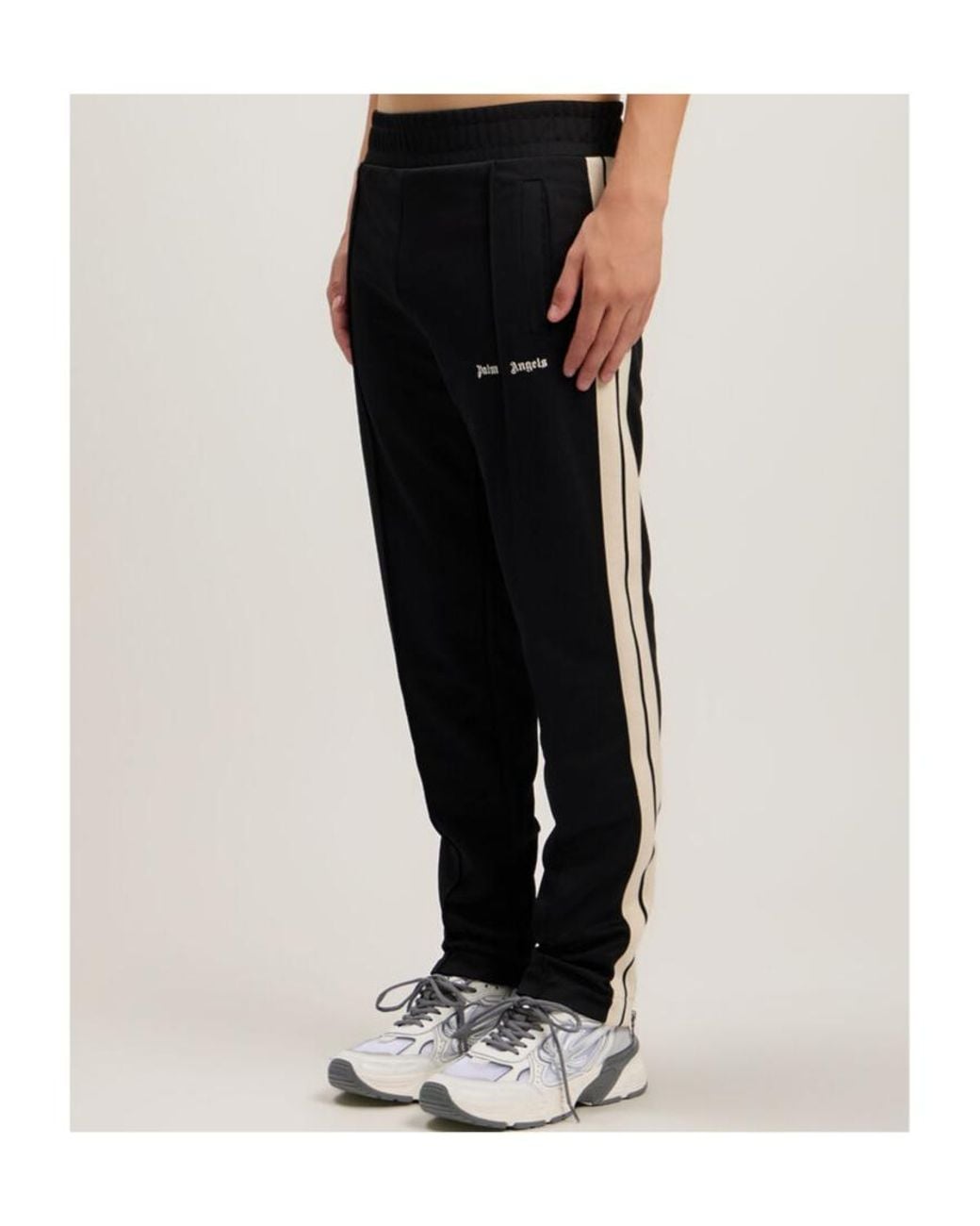 Palm Angels Black Classic Logo Track Pants for men