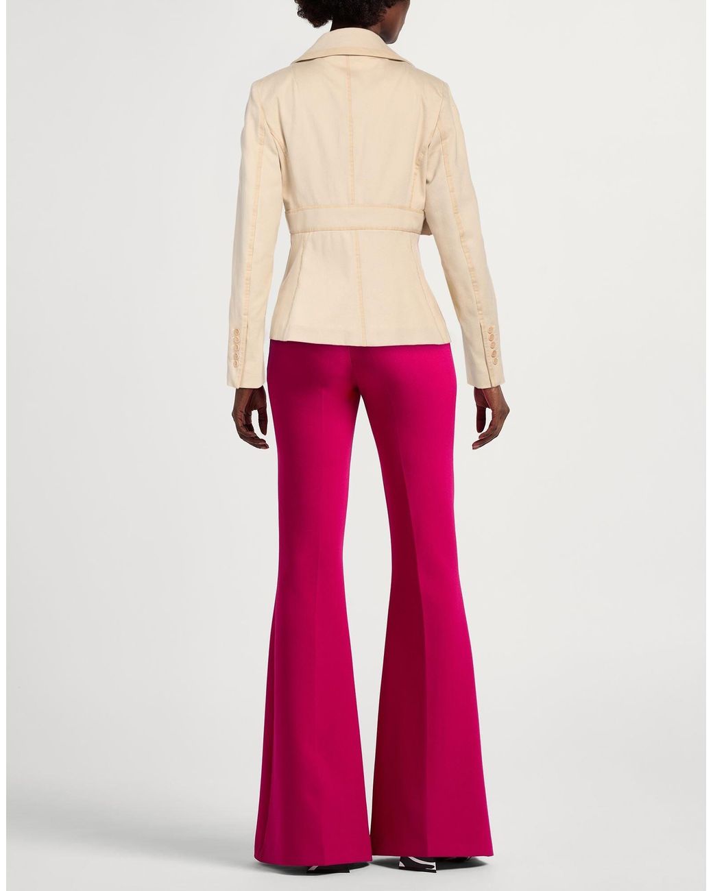Sportmax Natural Minimalist Long Sleeve Coat