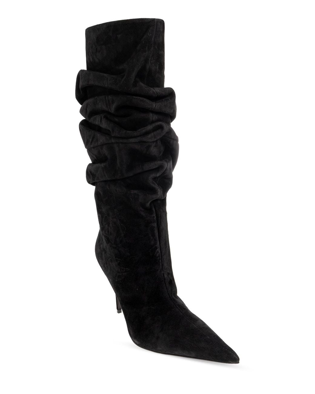 AMINA MUADDI Black Anok High-Heeled Tall Boots