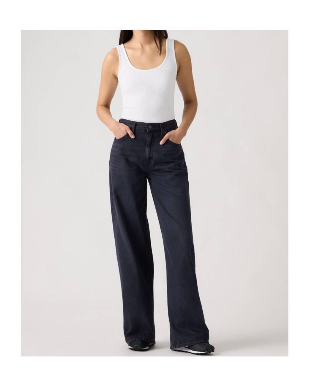 Levi's Blue Cinch Wide-Leg Jeans