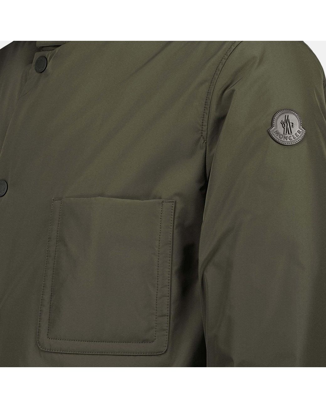 Moncler Green Ouille Reversible Short Padded Jacket for men