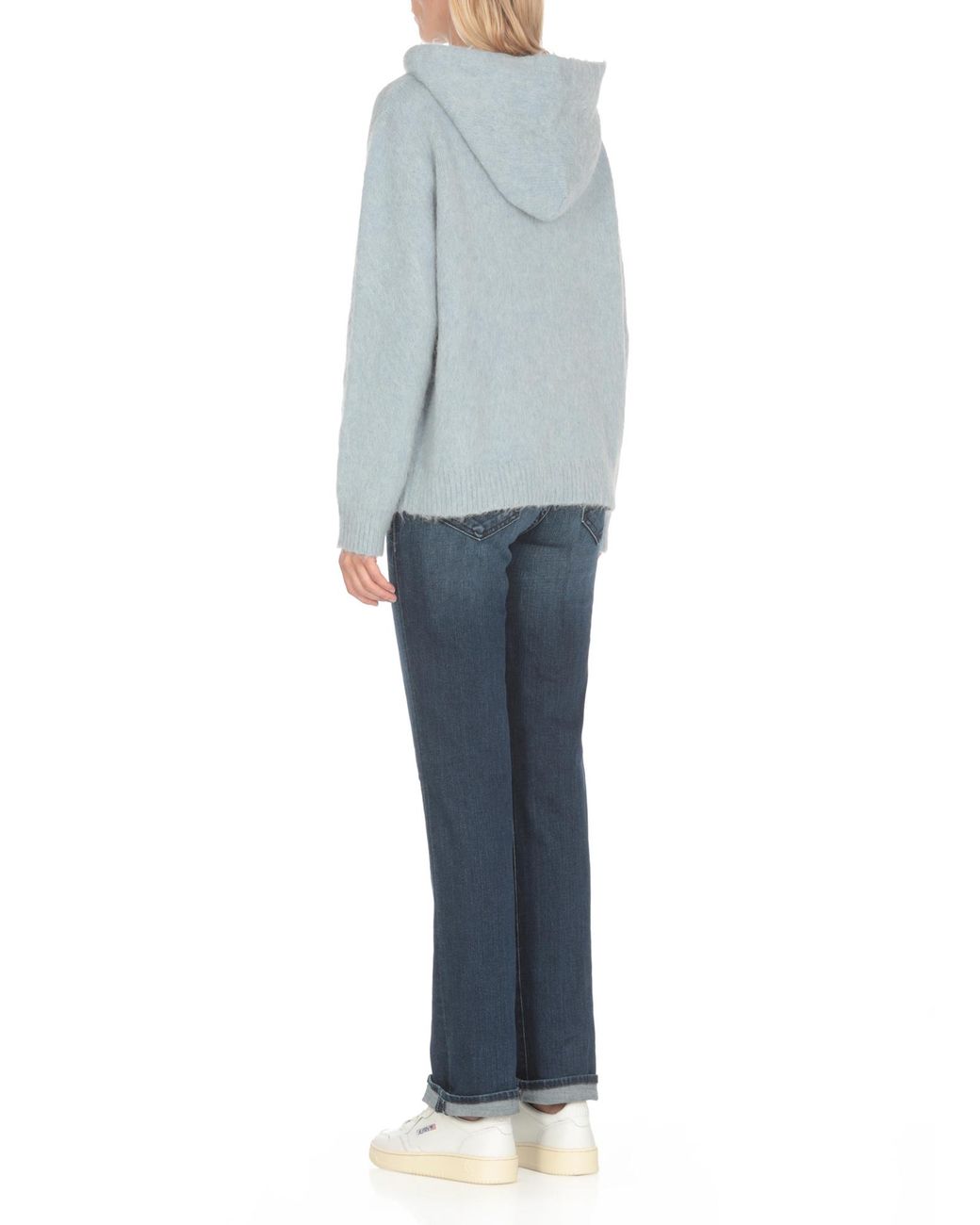Autry Blue Knit Hoodie