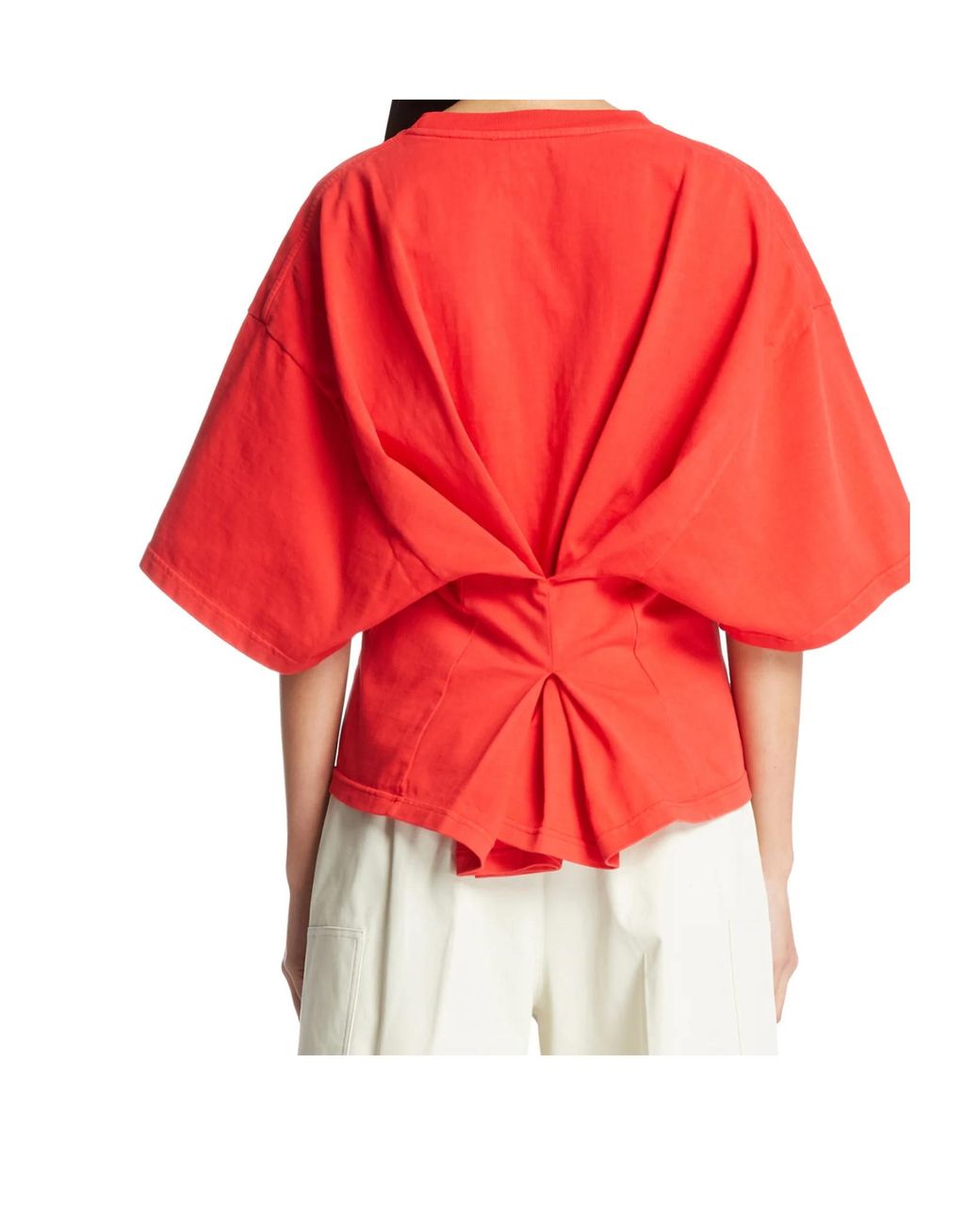 DARKPARK Red Twist Back Top
