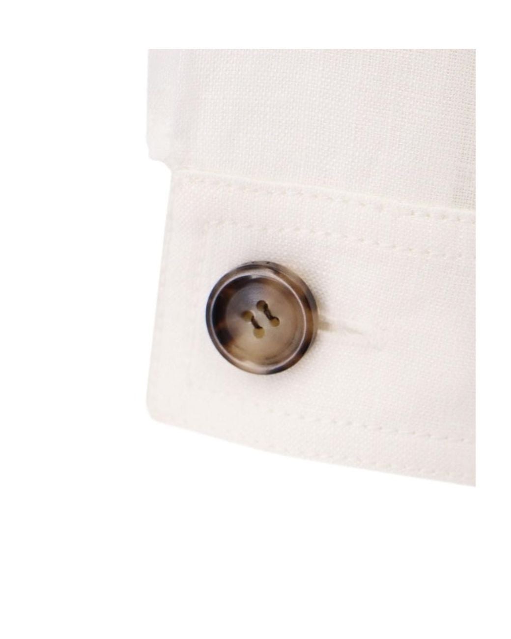 Loro Piana White Round Neck Dress