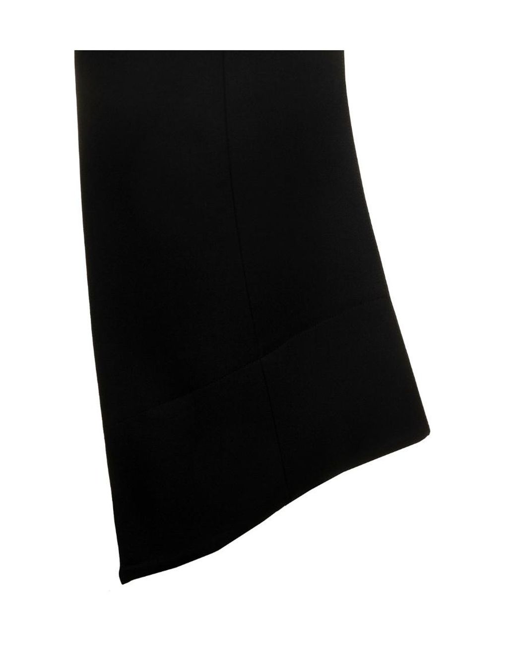 Bottega Veneta Black Curved Cut-Out Hem Tailored Pants