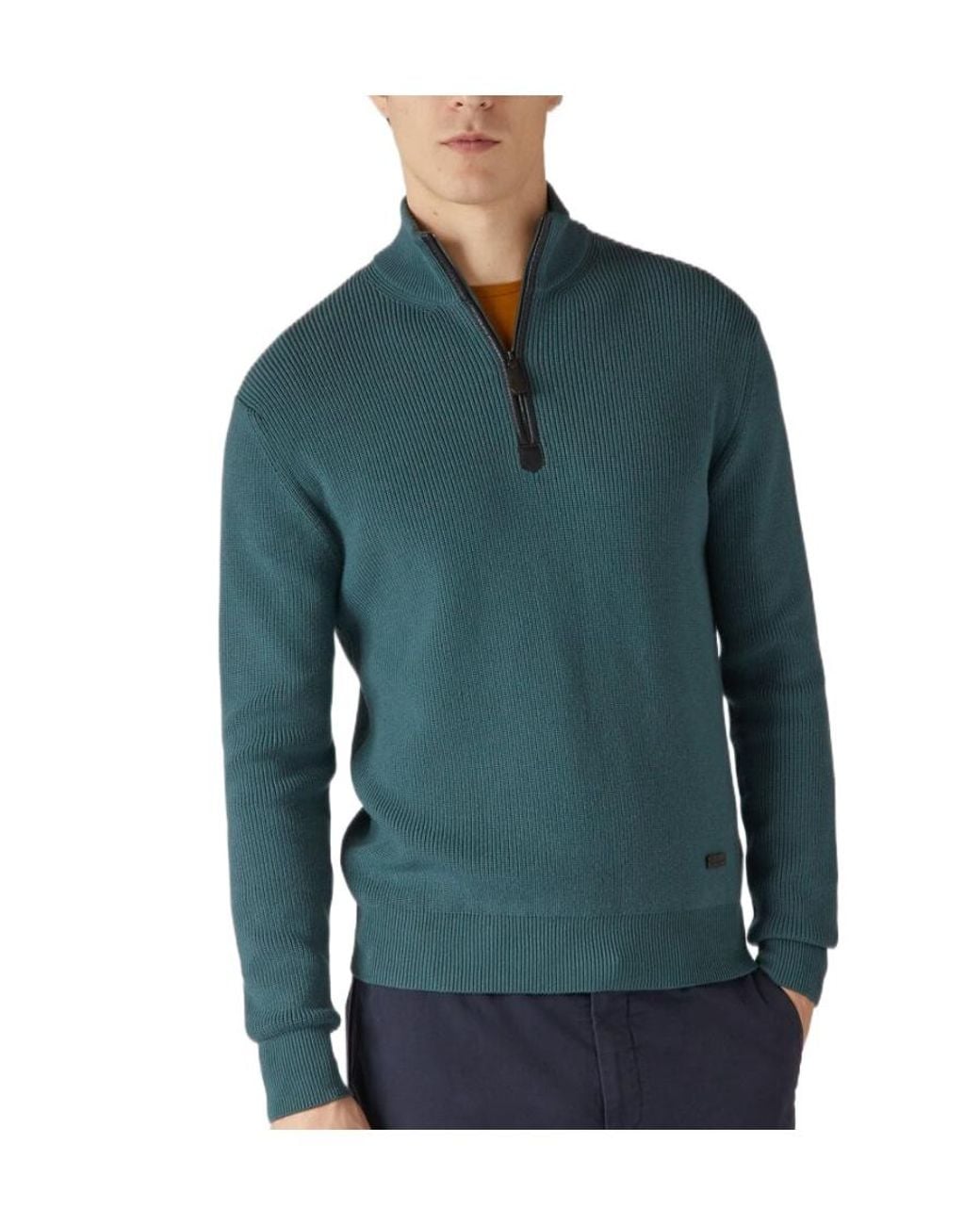 Loro Piana Green Half-Zip Pullover for men