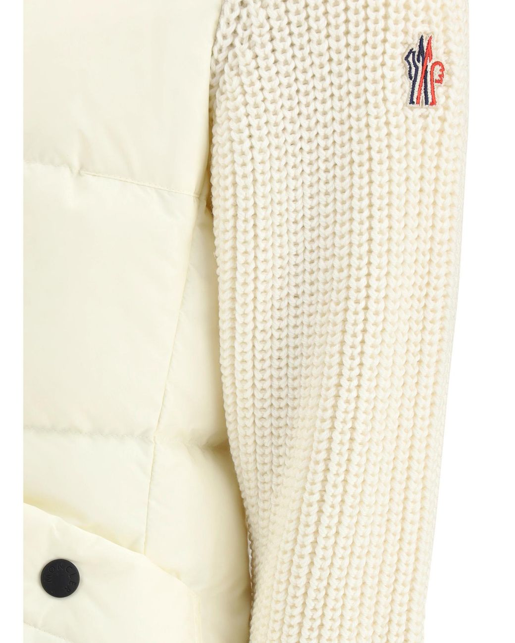 Moncler Natural Grenoble Panelled Zipped Jacket