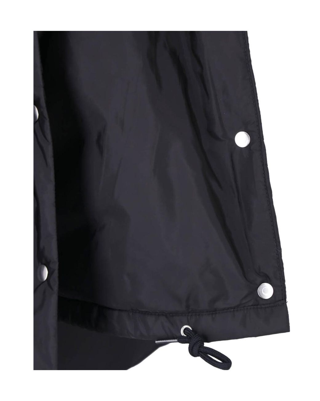 Prada Black Button-Up Hooded Jacket